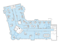 Techniker Krankenkasse_Kundenbereiche Bayern_Grundriss TK München-Pasing Tröger Architekten München 8/15